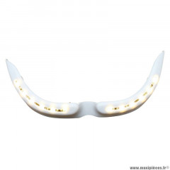 Masque de phare mtkt pour 50 à boite derbi 50 senda blanc avec leds blanches
