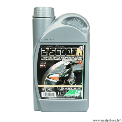 Huile moteur 2 temps marque Minerva Oil scooter r synthese (1l) (100% made in france)