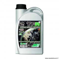 Huile moteur 2 temps marque Minerva Oil 50 à boite-moto tfr 100% synthese, bio degradable (1l) (100% made in france)