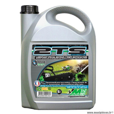 Huile moteur 2 temps marque Minerva Oil motoculture 2ts synthese (5l) (100% france)