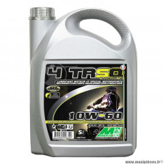 Huile moteur 4 temps marque Minerva Oil quad 4trsq synthese 10w60 (5l) (100% made in france)