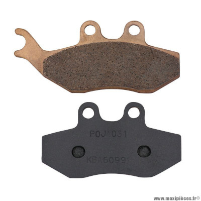 Plaquette de frein marque Carbone Lorraine pour maxi-scooter peugeot 125-250 satelis avant, 125 elystar avant, elyseo avant / malaguti 125-250 madison avant, 250 password avant, f12 phantom (1 jeu de 2 plaquettes) (3031 msc)