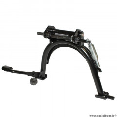 Béquille centrale pour scooter mbk 50 ovetto 2t, mach g / yamaha 50 neos 2t, jog r (modèle réparation avec fixation porte-béquille) noir marque Buzzetti