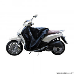 Tablier couvre jambe marque Tucano Urbano pour maxi-scooter piaggio 125-300-350 beverly (r081-x) (termoscud) (système anti-flottement sgas)