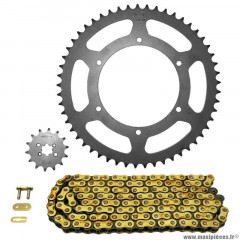Kit chaine pour 50 à boite gilera 50 smt racing 2011-2016 420 11x53 (alésage 108mm) (démultiplication origine) marque Afam