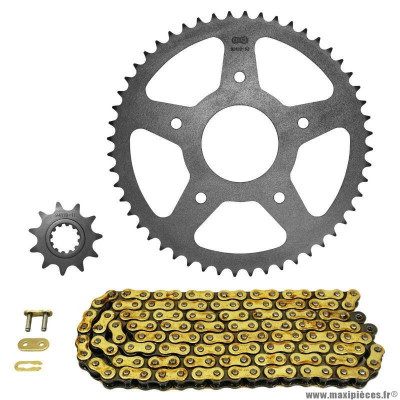 Kit chaine pour 50 à boite rieju 50 mrt sm 2011 420 11x52 (diamètre couronne 62-108-8.5) (démultiplication origine) marque Afam