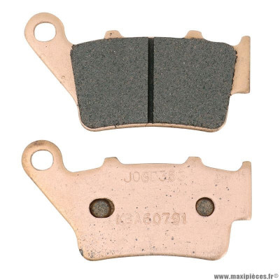Plaquette de frein marque Carbone Lorraine pour moto aprilia 650 pegaso factory 2007 ar 750 shiver > 2007 ar 1200 dorsoduro > 2011 ar 1200 caponord > 2013 ar / bmw f 650 gs > 2008 ar (1 jeu de 2 plaquettes) (235
