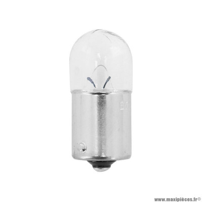 Ampoule standard 12v 5w culot ba15s norme r5w graisseur blanc (feu de position) marque Flosser