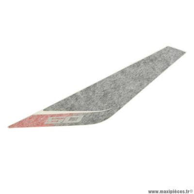 Logo de face avant gauche pour vehicule orange-blanc-gris origine piaggio pour scooter aprilia 50 sr motard après 2011 (677057)