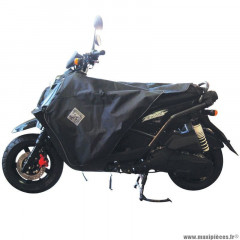 Tablier couvre jambe marque Tucano Urbano pour scooter kymco 50 agility, 125 agility - peugeot 50 ludix, tkr - mbk 50 booster - yamaha 50 bws, aerox - piaggio 50 nrg (r017-x) (termoscud) (système anti-flottement sgas)