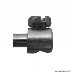 Serre câble de decompresseur-serre câble de frein velo diamètre 7mm - l 10,5mm pour mobylette peugeot / mbk (blister de 25) (marque Algi 00422000-025)