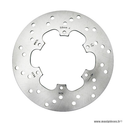 Disque de frein origine piaggio pour scooter 50 nrg power avant, 50-125 liberty avant, 125 fly 2012-2013 arrière, 125-250-300 vespa gts av+ar / gilera 50 runner après 2005 avant, 125 runner 1998-2016 arrière (56484r)