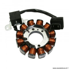 Stator allumage origine pour scooter piaggio 50 zip 4t, liberty 4t, fly 4t, vespa lx 4t, vespa-s 4t, vespa primavera 4t, vespasprint 4t / aprilia 50 scarabeo 4t (969228)