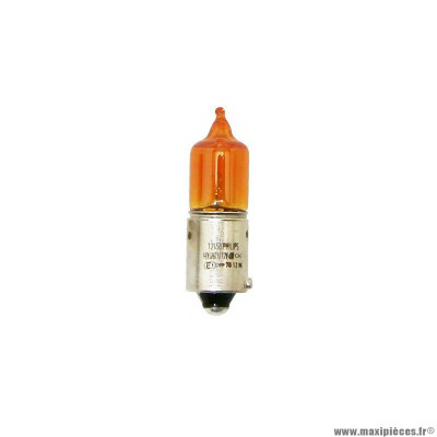 Ampoule de clignotant (12v-6w) origine piaggio pour scooter 50-125 vespa primavera, vespa sprint, 125-250-300 vespa gts -1d000261-