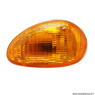 Clignotant avant gauche orange origine piaggio pour scooter 50 et2, 125 et4 1998-2005