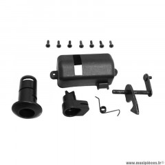 Kit mecanisme serrure de selle origine piaggio pour scooter 50-125 vespa lx après 2000 (497457)