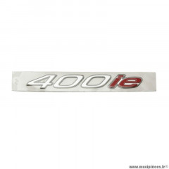 Logo ''400 ie'' argent origine piaggio pour maxi-scooter mp3 400 après 2007 (653295)