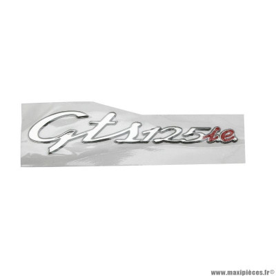 Logo ''125gts ie'' origine piaggio pour maxi-scooter 125 vespa gts injection 2008-2018 (656462)