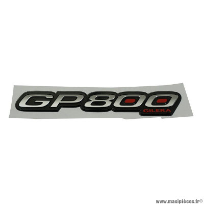 Logo ''gp800'' origine piaggio pour maxi-scooter gilera 800 gp après 2008 (672335)