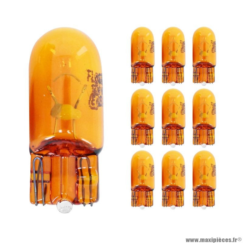 Ampoule de clignotant T13 12V 10W orange - pièce équipement