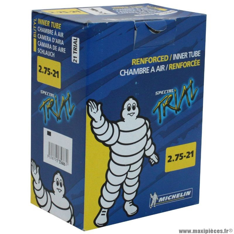  Chambre air Moto 19 3.25-3.50x19 Deli (Valve Droite)