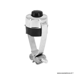 Bouton avertisseur-klaxon vintage en acier chrome pour guidon d22