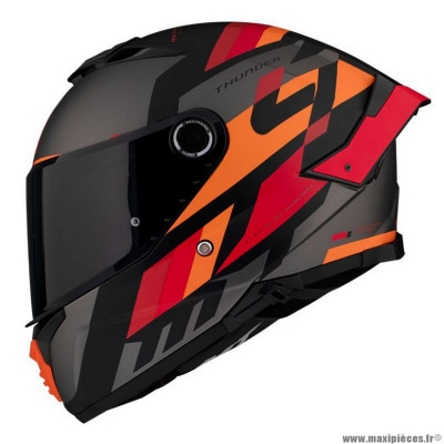 Casque intégral marque MT thunder 4 sv ergo rouge mat xs (double écrans avec écran solaire - pinlock ready) (nouvelle homologation ece 22.06)