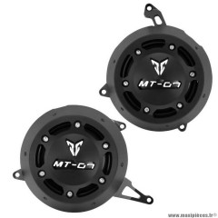 Couvre-protège carter Avoc pour moto yamaha 700 mt-07 alu cnc anodisé noir (x2)