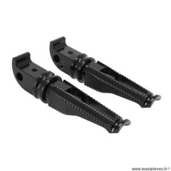 Repose-pied-cale pied arrière Avoc pour moto yamaha 700 mt-07 alu cnc anodisé noir (x2)