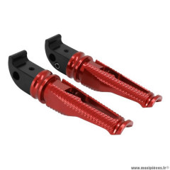 Repose-pied-cale pied arrière Avoc pour moto yamaha 700 mt-07 alu cnc anodisé rouge (x2)