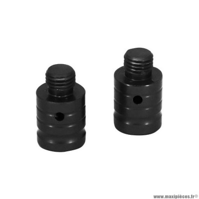 Obturateur-bouchon rétroviseur Avoc pour moto yamaha 700 mt-07 alu anodisé noir (x2)