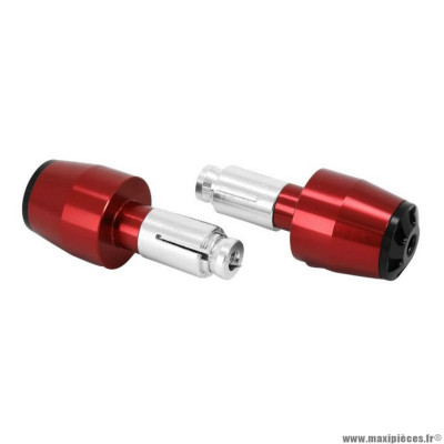 Embout de guidon Avoc pour moto yamaha 700 mt-07 alu anodisé rouge (x2)