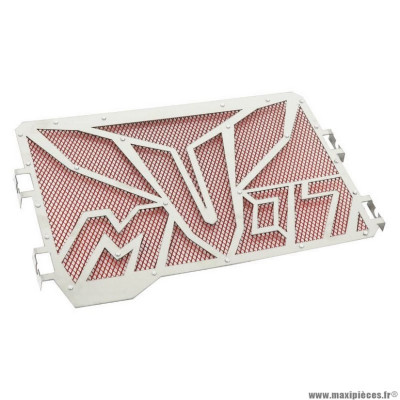 Grille de radiateur Avoc pour moto yamaha 700 mt-07 2014-2019 inox grille rouge avec motif