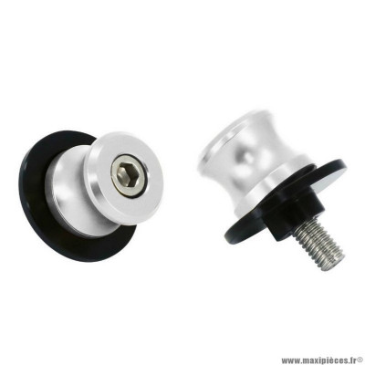 Diabolo Avoc pour moto yamaha 700 mt-07 m8 alu anodisé argent (x2)