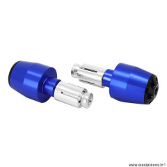 Embout de guidon Avoc pour moto yamaha 700 mt-07 alu anodisé bleu (x2)