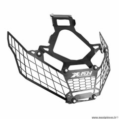 Grille de protection-cache phare avant Avoc pour maxi-scooter Honda 750 x-adv alu noir 2017-2019