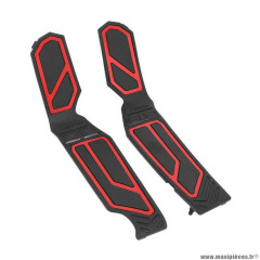 Protection marche pied Avoc pour maxi-scooter Honda 750 x-adv 2017-2020 noir-rouge (x2)