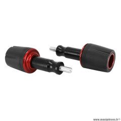 Tampon de protection Avoc pour maxi-scooter Honda 750 x-adv alu rouge diamètre 10mm (x2)