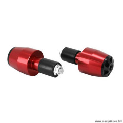 Embout de guidon Avoc pour maxi-scooter Honda 750 x-adv alu anodisé rouge (x2)