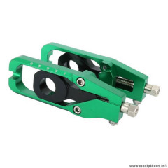 Tendeur-ajusteur de chaine Avoc pour moto Kawasaki 900 z900 alu cnc anodisé vert (x2)