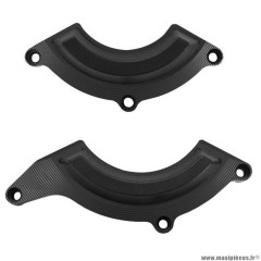 Couvre-protège carter partiel Avoc pour moto Kawasaki 900 z900 alu cnc anodisé noir (x2)