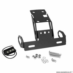 Support de plaque court Avoc pour moto Kawasaki 650 z650 alu noir (avec éclairage led)