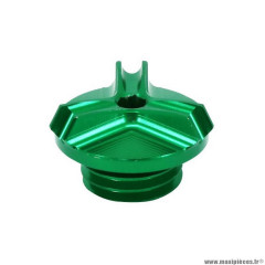 Bouchon remplissage d'huile Avoc pour moto Kawasaki 900 z900 alu cnc anodisé vert