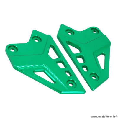 Protection platine repose-pied Avoc pour moto Kawasaki 900 z900 alu cnc anodisé vert (x2)