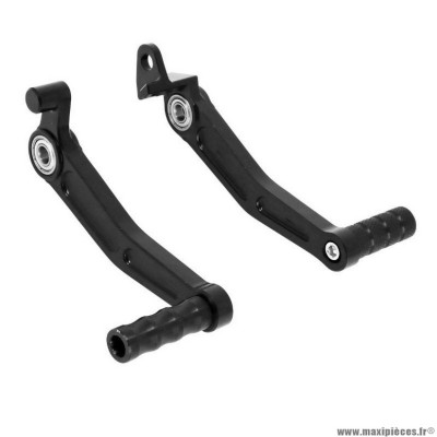 Sélecteur de vitesse-pédale de frein arrière Avoc pour moto ktm 125 duke alu cnc anodisé noir (x2)