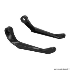 Protège levier frein-embrayage Avoc pour moto ktm 125 duke alu anodisé noir avec motif (x2)