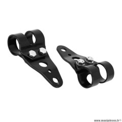 Support phare pour cyclo mbk 51-motobecane-peugeot 103 noir (diamètre 26-28 mm) (x2)