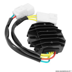 Régulateur de tension pour piaggio 125 vespa lx 2010-2015, 125 fly 2013-2017, 150 vespa lx 2011-2013, 150 vespa gts 2014-2015 (R.O. 58204r)