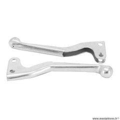 Levier-poignée de frein cyclo alu pour mbk 41, 51, 88 chrome (x2)