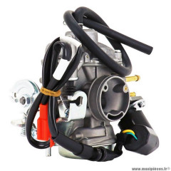 Carburateur Dellorto pour scooter sym 50 symphony s, st, sr, cargo-Peugeot 50 tweet, rs evo (16 pouces, euro4) (modèle 18 g tksvb)